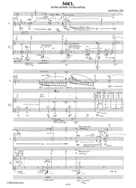 Feld 3. für Flöte und Harfe (2005) Feld 3. für Flöte und Harfe (2005)
