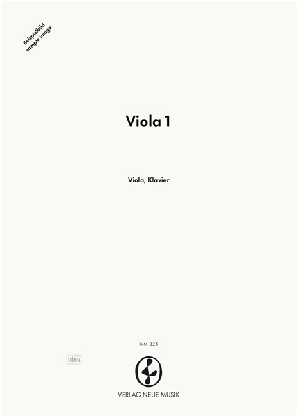 Viola 1 für Viola und Klavier