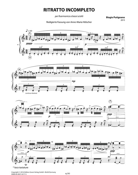 Ritratto incompleto für Akkordeon (2015) Ritratto incompleto für Akkordeon (2015)