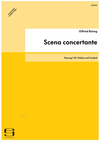 Scena concertante für Violine und Cymbal (2006/07)