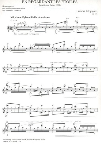 En regardant les étoiles op. 136 für Gitarre En regardant les étoiles op. 136 für Gitarre