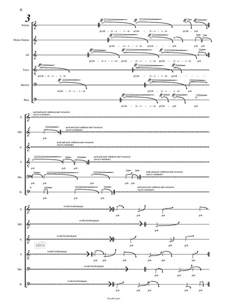five spaces for six voices für Vokalsextett (2007) five spaces for six voices für Vokalsextett (2007)