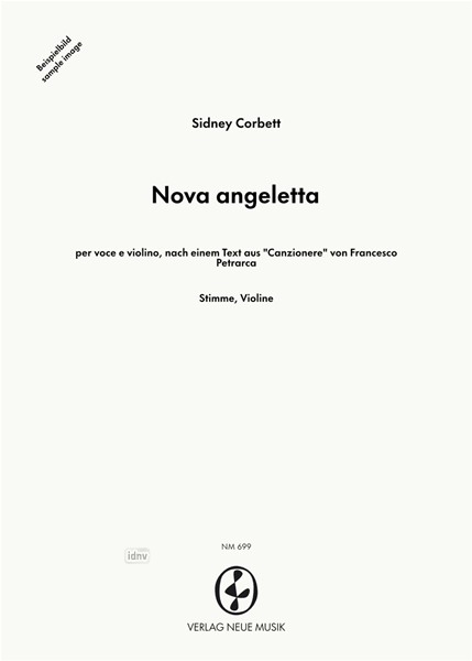 Nova angeletta für Altstimme und Violine (1996)