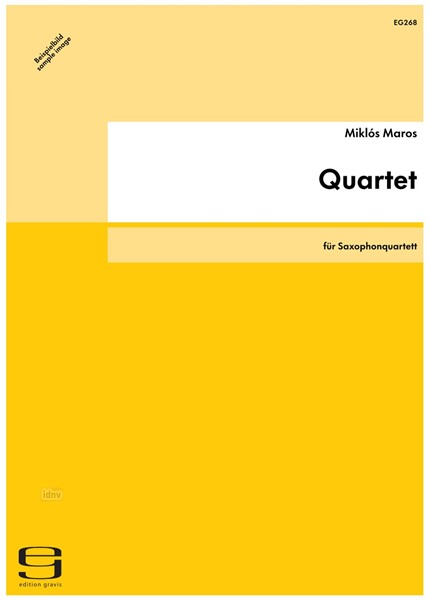 Quartet für Saxophonquartett (1984)