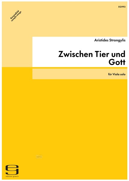 Zwischen Tier und Gott für Viola solo (2006)