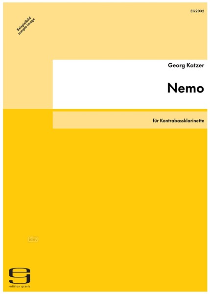 Nemo für Kontrabassklarinette (2010)