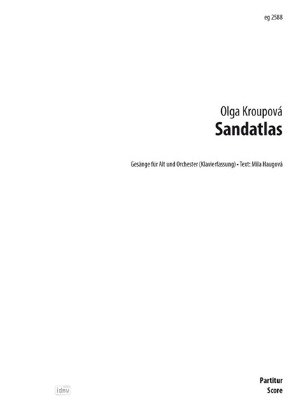 Sandatlas für Alt und Klavier