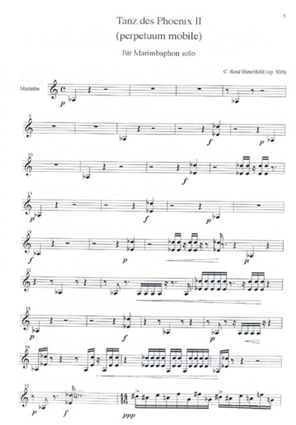 Tanz des Phoenix II für Marimbaphon solo op. 50/b Tanz des Phoenix II für Marimbaphon solo op. 50/b