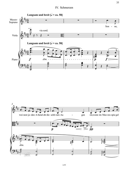 Wesendonck Sonata bearbeitet für Sopran, Viola und Klavier (2012)