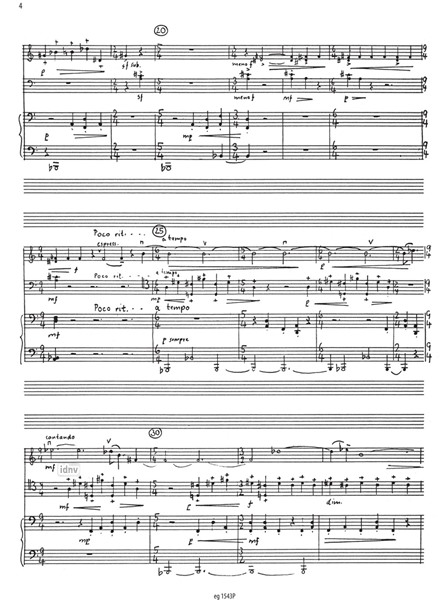 Brahms-Metamorphosen für Violine, Violoncello und Klavier (1982/83)