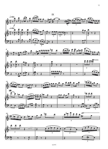 Blitze für Flöte und Klavier (2022)