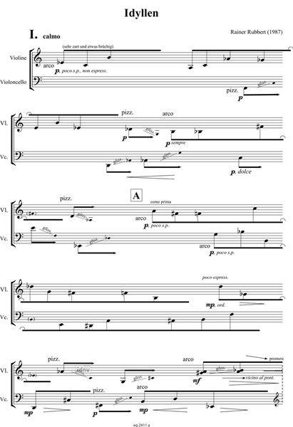 Idyllen für Violine und Violoncello (1987) Idyllen für Violine und Violoncello (1987)