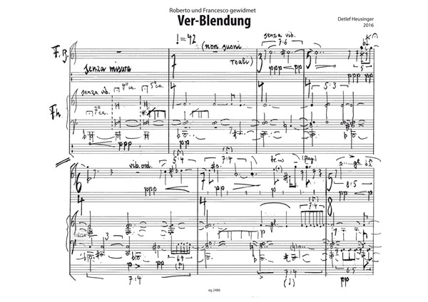 Ver-Blendung für Bassflöte, Akkordeon und Elektronik (2016) Ver-Blendung für Bassflöte, Akkordeon und Elektronik (2016)