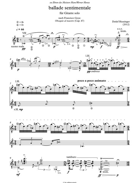 Ballade sentimentale für Gitarre solo (2012) Ballade sentimentale für Gitarre solo (2012)