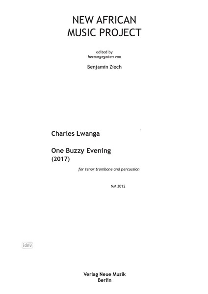 One Buzzy Evening für Posaune und Percussion (2017)