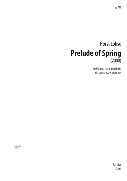 Prelude of Spring für Violine, Horn und Harfe (2000)