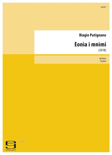 Eoni i mnimi für Klavier (2017) Eoni i mnimi für Klavier (2017)