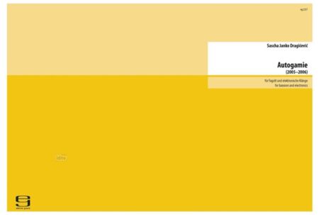 Autogamie für Fagott und elektronische Klänge (2005/06)