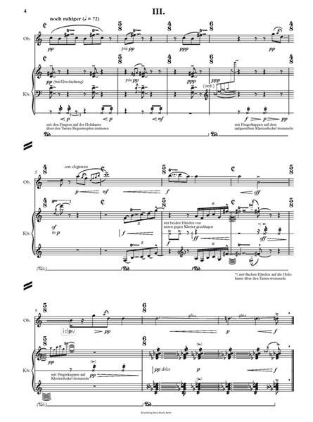 Triptychon für Oboe und Klavier (2021)