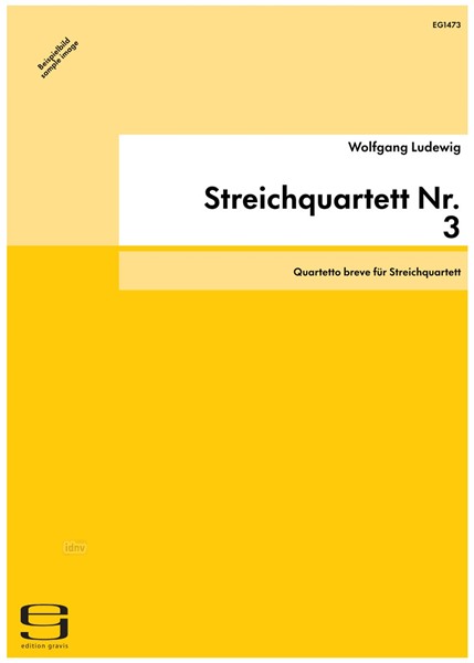 Streichquartett Nr. 3 für Streichquartett (1980/1986) Streichquartett Nr. 3 für Streichquartett (1980/1986)