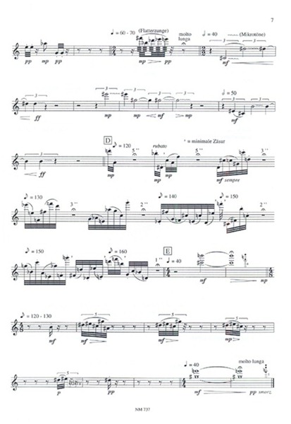 Chrónos für Flöte solo (1994) Chrónos für Flöte solo (1994)