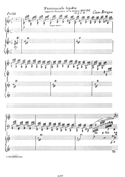 Frammento lugubre für 2 Klaviere (1983) Frammento lugubre für 2 Klaviere (1983)