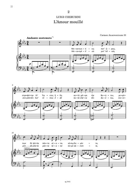 Neuf Odes d'Anacréon für Gesang und Harfe oder Klavier (1799, 1817) Neuf Odes d'Anacréon für Gesang und Harfe oder Klavier (1799, 1817)