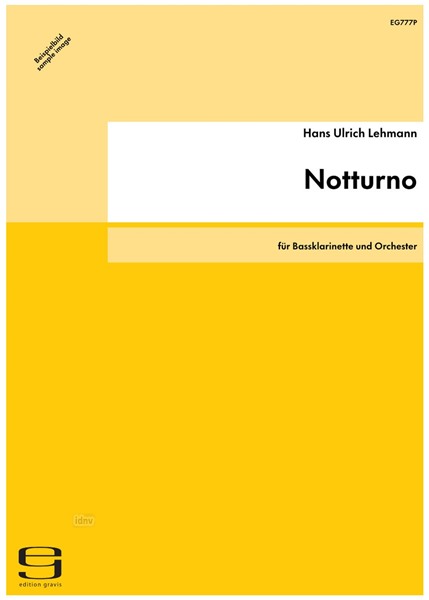 Notturno für Bassklarinette und Orchester (2001)