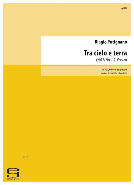 Tra cielo e terra für Viola, Horn und Bassposaune (2017/2020)