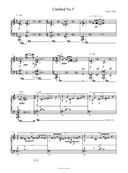Untitled No. 5 für Klavier (2007) Untitled No. 5 für Klavier (2007)