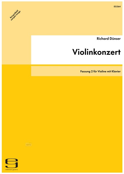 Violinkonzert für Violine mit Klavier (1992/93)