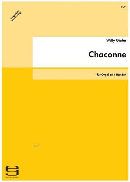 Chaconne für Orgel zu 4 Händen (1986)