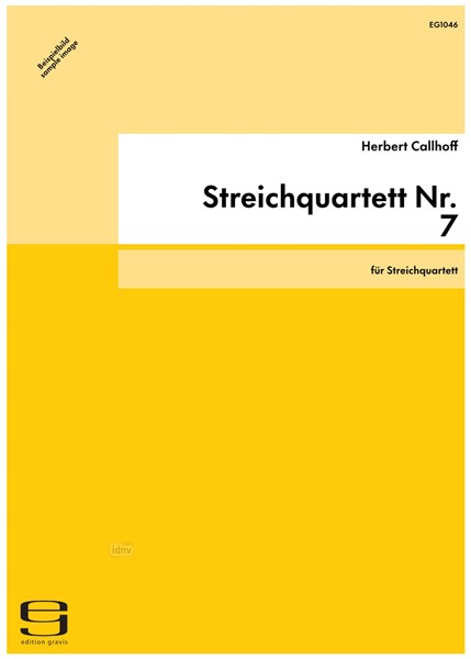 Streichquartett Nr. 7 für Streichquartett (2007)
