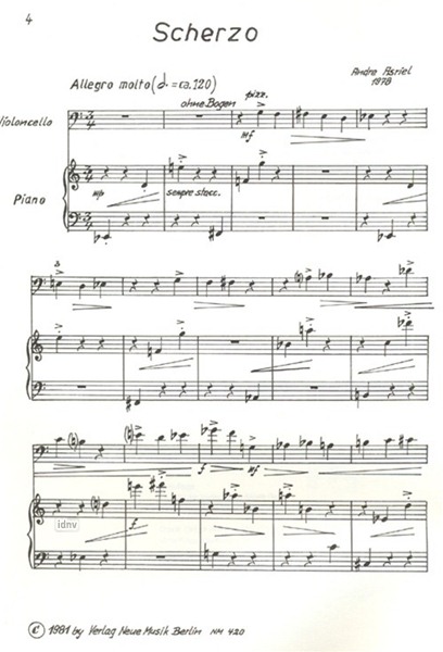 Violoncello 2 für Violoncello und Klavier Violoncello 2 für Violoncello und Klavier