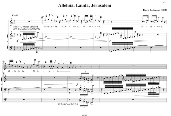 Tre pezzi sacri für Sopran und Orgel (2012) Tre pezzi sacri für Sopran und Orgel (2012)