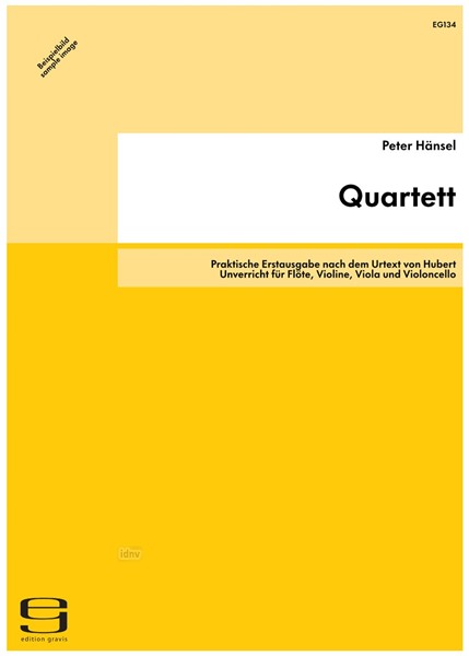 Quartett für Flöte, Violine, Viola und Violoncello op. 17/3 (1813)