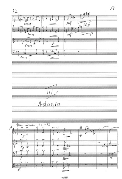Streichquartett für Streichquartett (1991) Streichquartett für Streichquartett (1991)