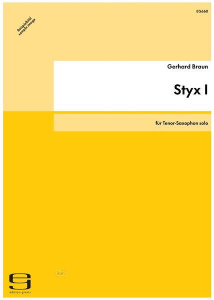 Styx I für Tenor-Saxophon solo (1999)