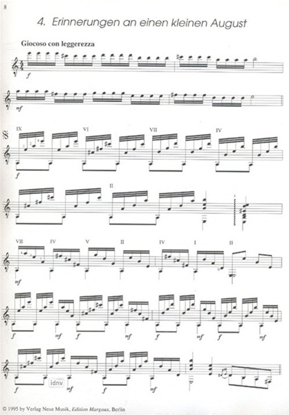 4 Miniaturen für Gitarre solo 4 Miniaturen für Gitarre solo