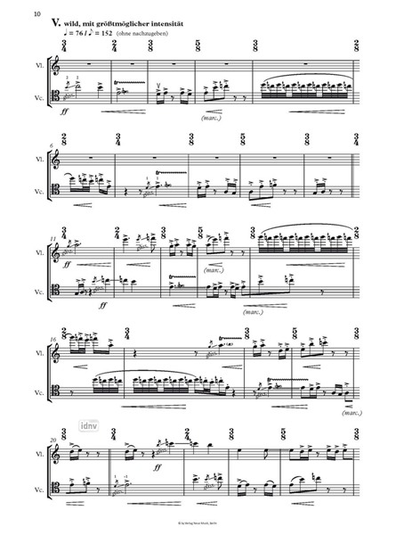 6 Duos für Violine und Violoncello (2012) 6 Duos für Violine und Violoncello (2012)