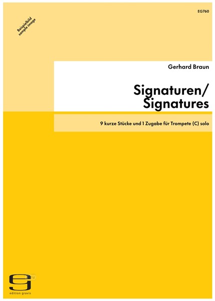 Signaturen/Signatures für Trompete (C) solo (2001)