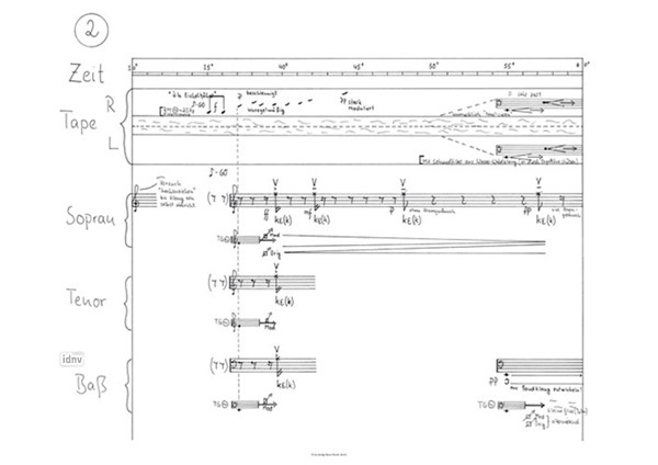Saba für Vokaltrio (S, T, B), Tonband und Live-Elektronik (1979) Saba für Vokaltrio (S, T, B), Tonband und Live-Elektronik (1979)