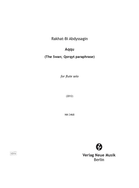 Aqqu für Flöte solo (2012) Aqqu für Flöte solo (2012)