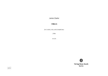 1984-S für 2 Violinen, Viola, Violoncello und Kontrabass (1984)