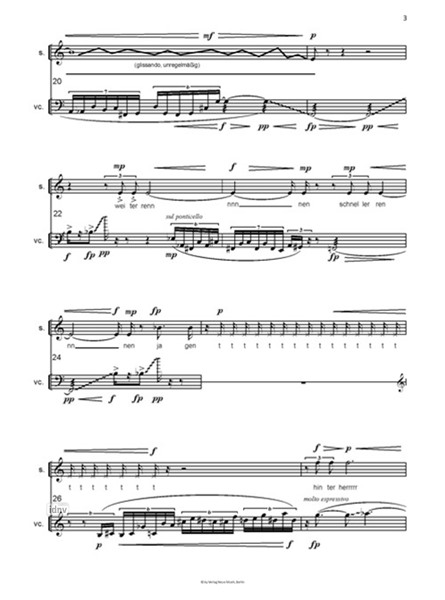 Schritte für Sopran und Violoncello (2011) Schritte für Sopran und Violoncello (2011)
