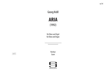 Aria für Oboe und Orgel (1992)