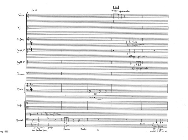 Des Landes verwiesen für 2 Sänger, 2 Schauspieler, Kammerensemble und Tonband (1978) Des Landes verwiesen für 2 Sänger, 2 Schauspieler, Kammerensemble und Tonband (1978)