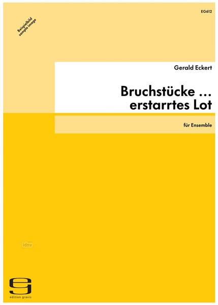 Bruchstücke ... erstarrtes Lot für Ensemble (1998/99)