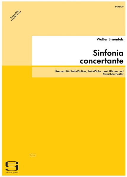 Sinfonia concertante für Solo-Violine, Solo-Viola, zwei Hörner und Streichorchester op. 68 (1948)