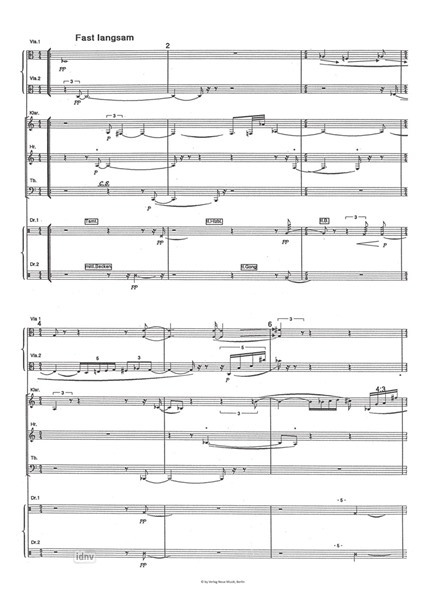 Für J.A.R. für 2 Violen, Klarinette, Horn, Tuba und Schlagzeug(2) Für J.A.R. für 2 Violen, Klarinette, Horn, Tuba und Schlagzeug(2)